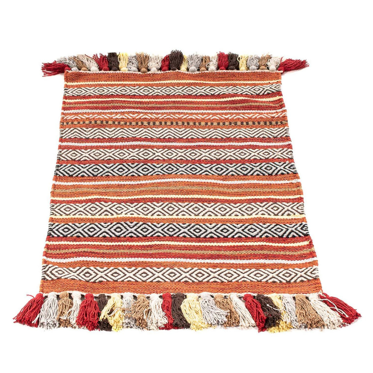 Kelim matta - trendig - 94 x 58 cm - flerfärgad