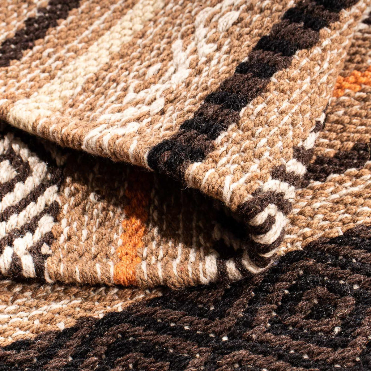 Kelim matta - trendig - 93 x 57 cm - flerfärgad