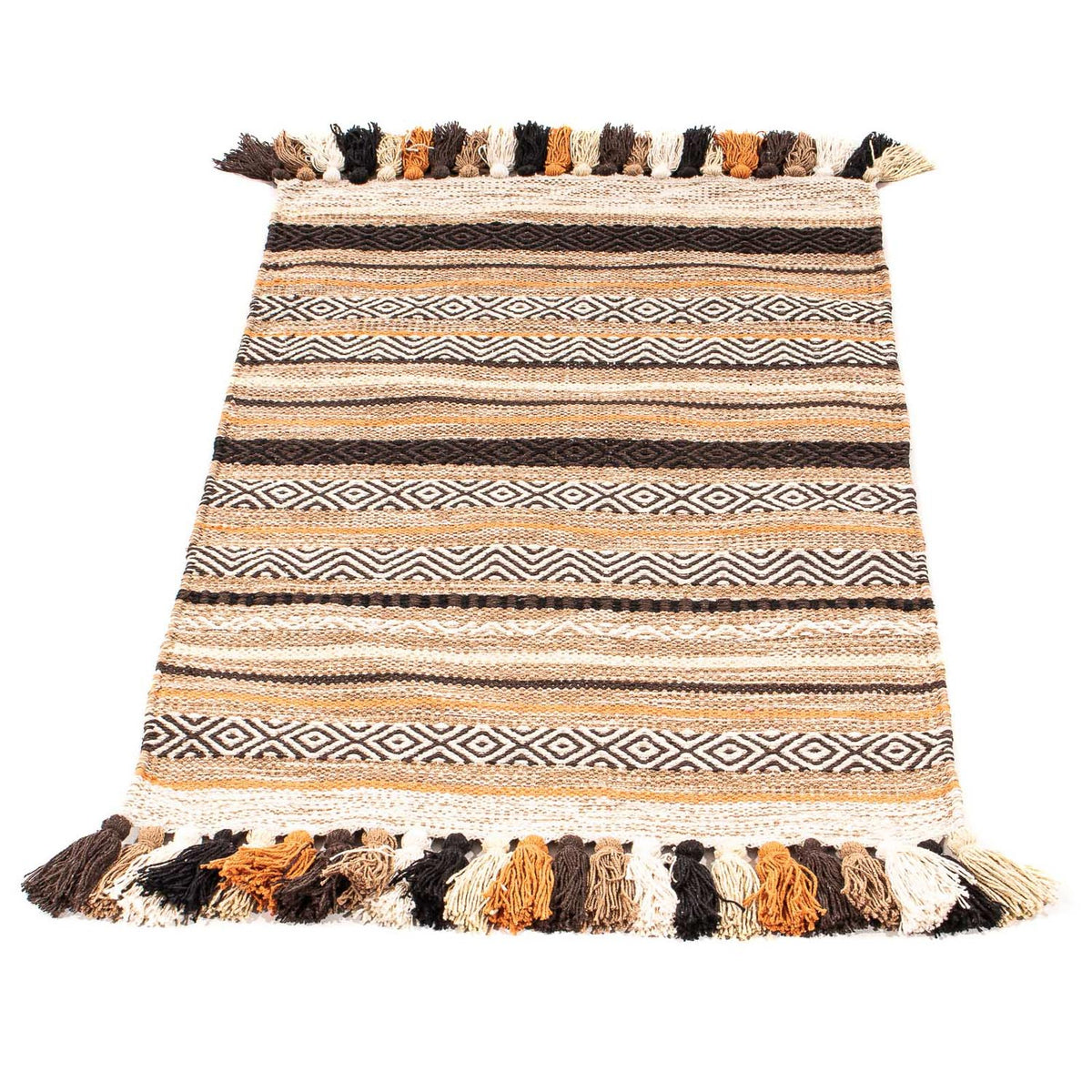 Kelim matta - trendig - 93 x 57 cm - flerfärgad