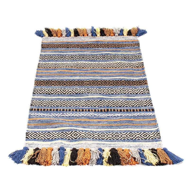 Kelim matta - trendig - 94 x 58 cm - flerfärgad