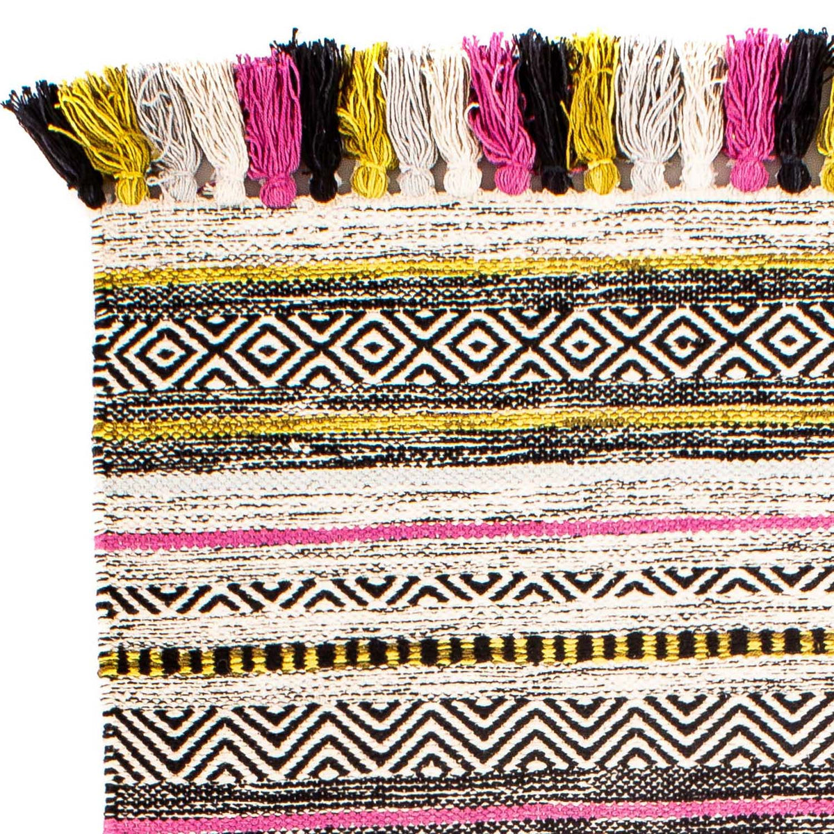 Kelim matta - trendig - 96 x 58 cm - flerfärgad