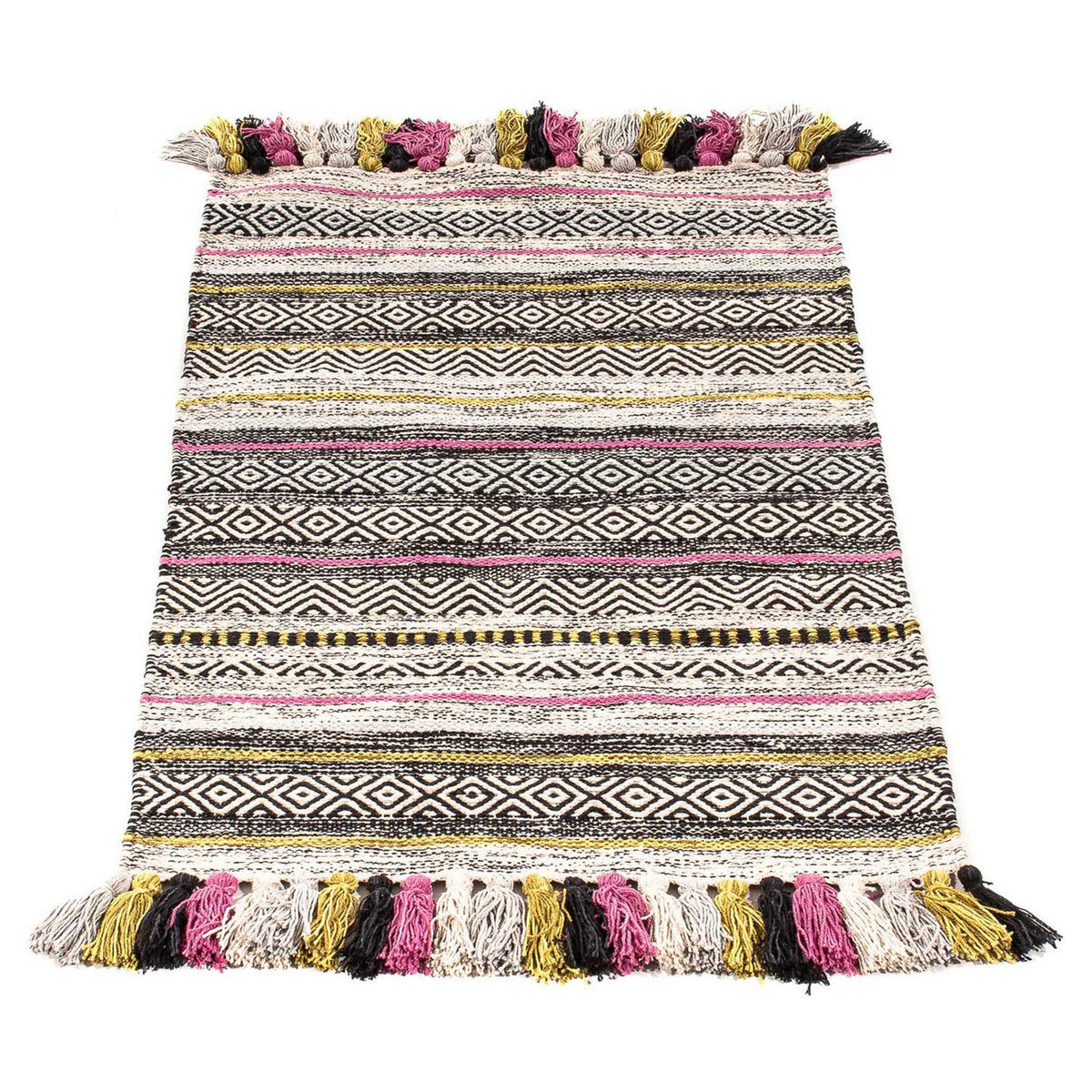 Kelim matta - trendig - 96 x 58 cm - flerfärgad