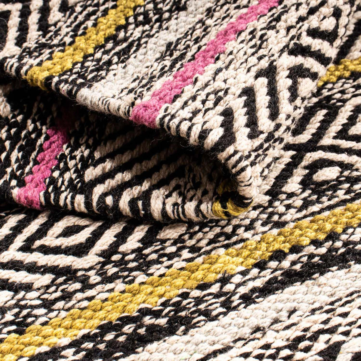 Kelim matta - trendig - 90 x 60 cm - flerfärgad