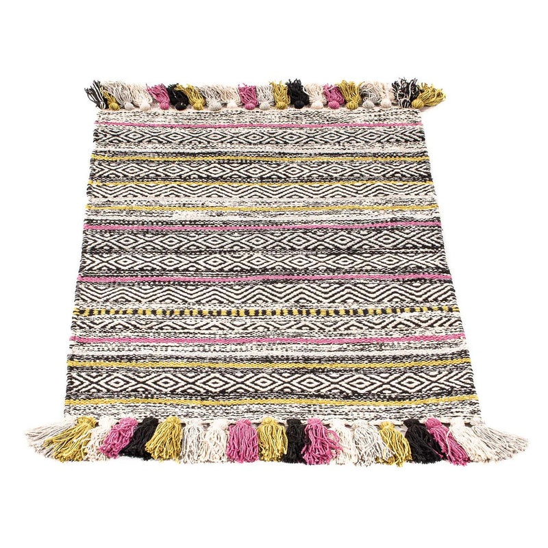 Kelim matta - trendig - 90 x 60 cm - flerfärgad