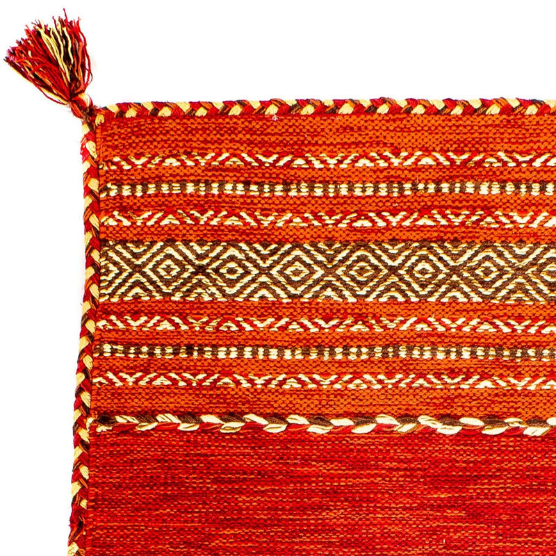 Kelim matta - trendig - 90 x 60 cm - röd