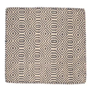 Kelim matta - trendig kvadrat  - 47 x 44 cm - flerfärgad