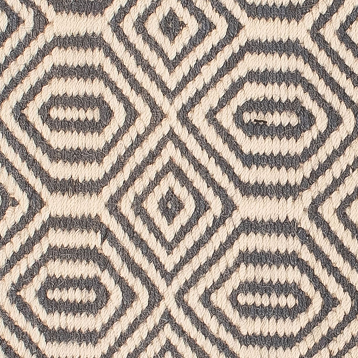 Kelim matta - trendig kvadrat  - 47 x 44 cm - flerfärgad