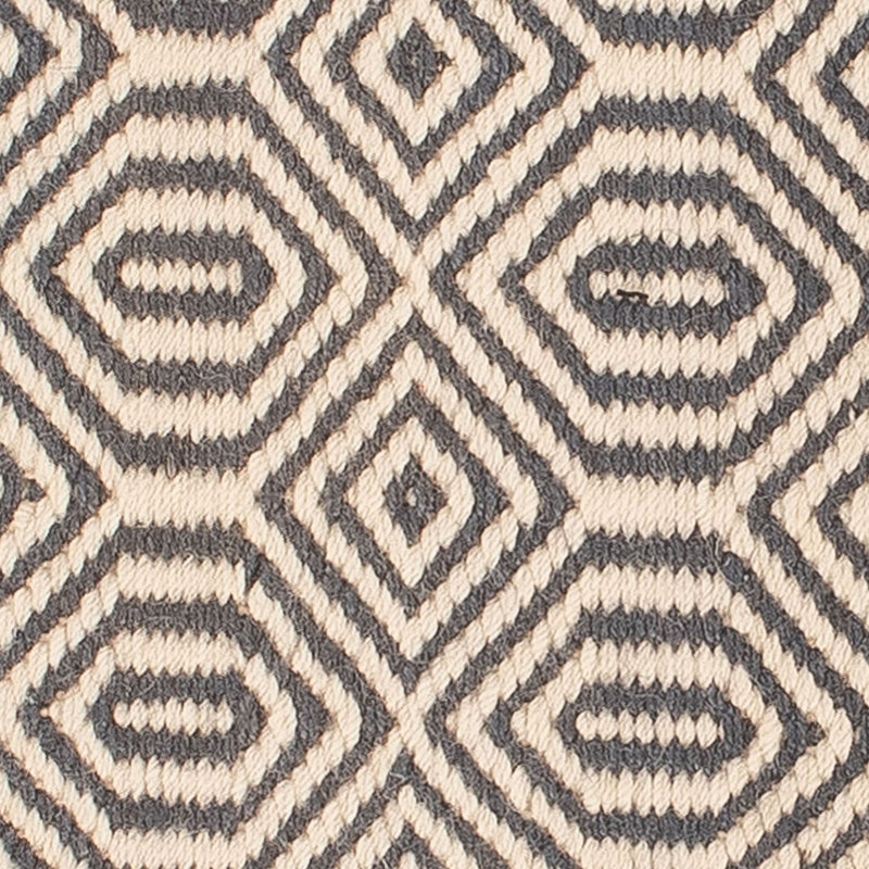 Kelim matta - trendig kvadrat  - 47 x 44 cm - flerfärgad