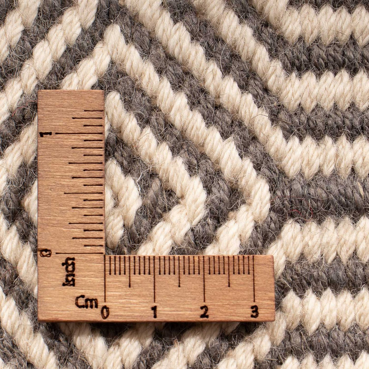 Kelim matta - trendig kvadrat  - 47 x 44 cm - flerfärgad