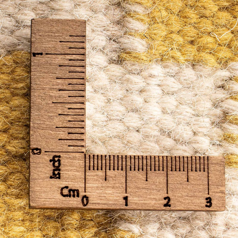 Kelim matta - trendig kvadrat  - 80 x 72 cm - beige