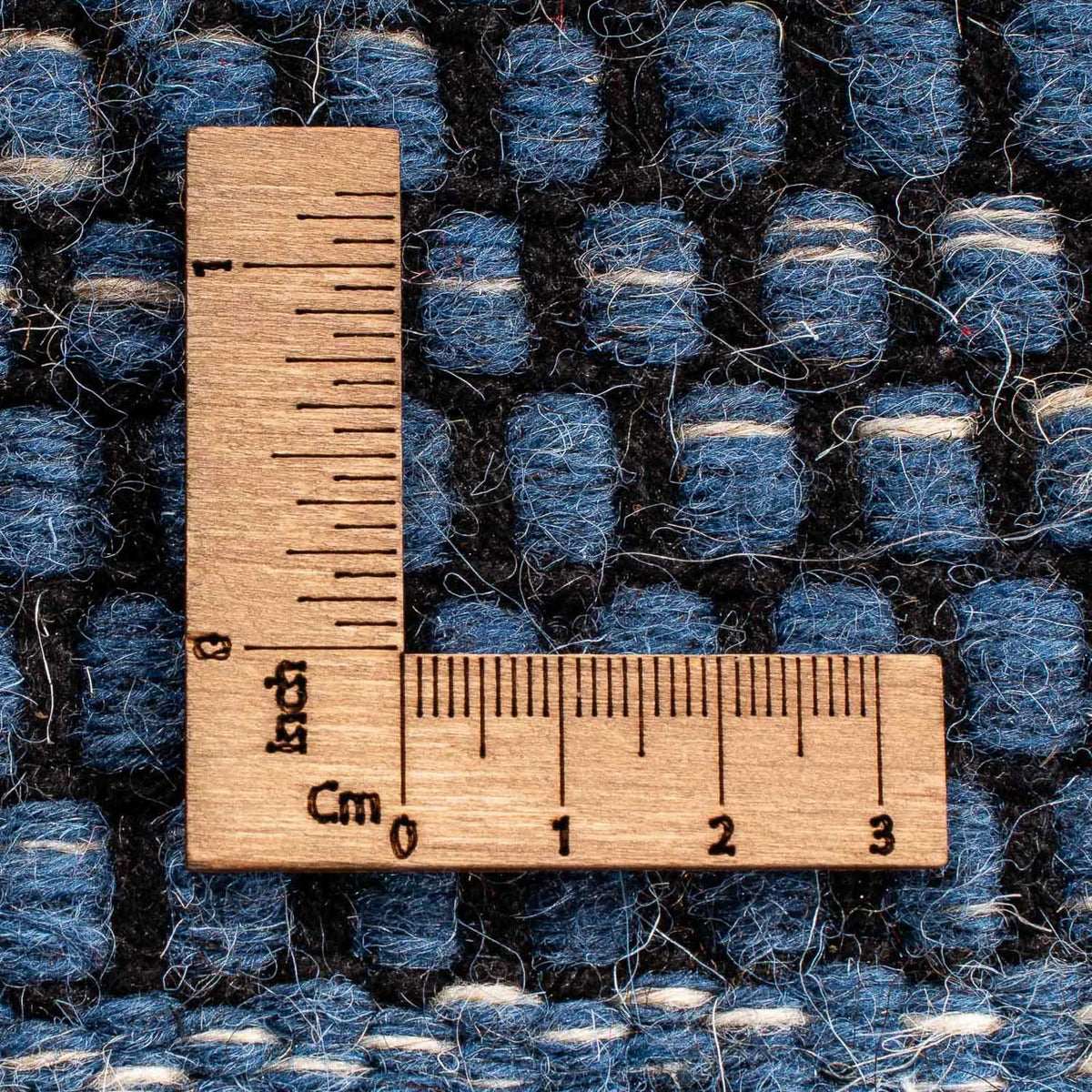 Kelim matta - trendig - 88 x 62 cm - mörkblå