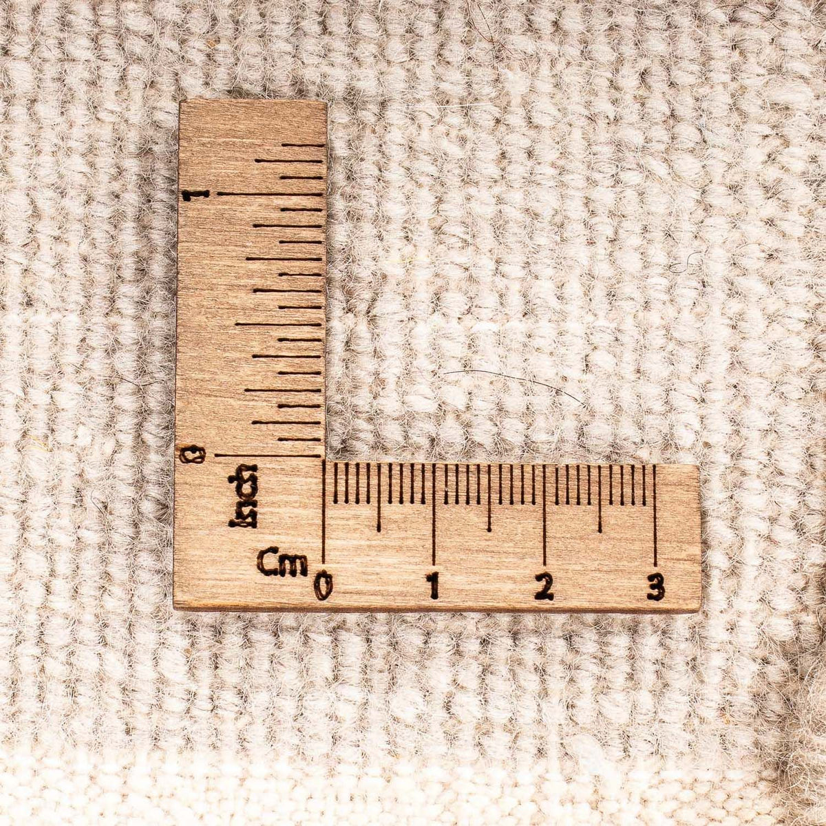 Designermatta - 88 x 63 cm - ljusbrun