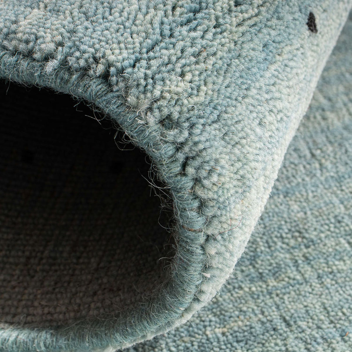 Gabbeh-mattan - Loribaft Indus - 140 x 70 cm - ljusblå