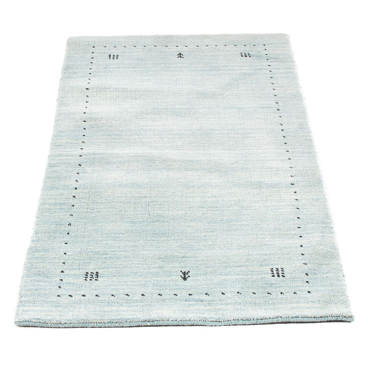 Gabbeh-mattan - Loribaft Indus - 140 x 70 cm - ljusblå