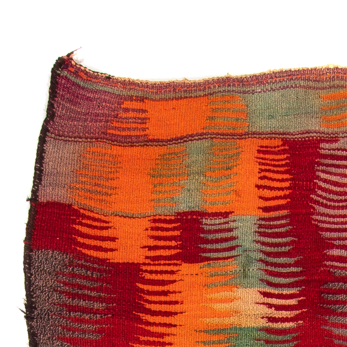 Runner Kelim-matta - gammal - 265 x 125 cm - flerfärgad