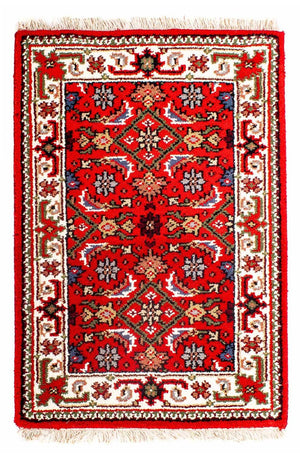 Orientaliska mattor - Bijar - Indus - 90 x 60 cm - röd