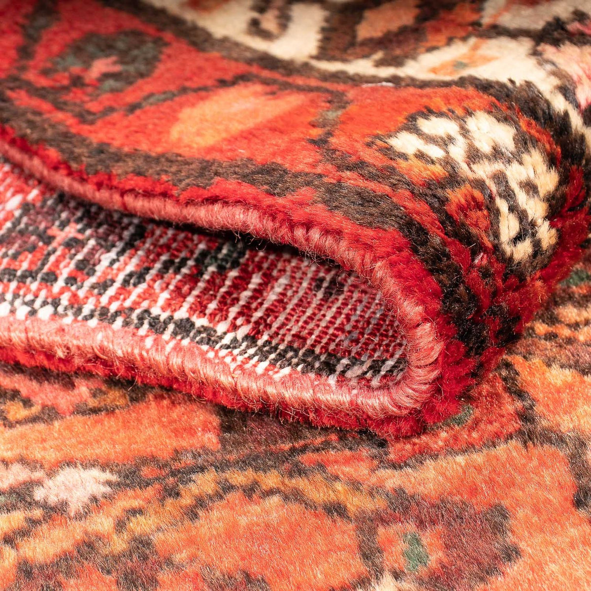 Runner Persisk matta - Nomadic - 176 x 106 cm - mörkröd