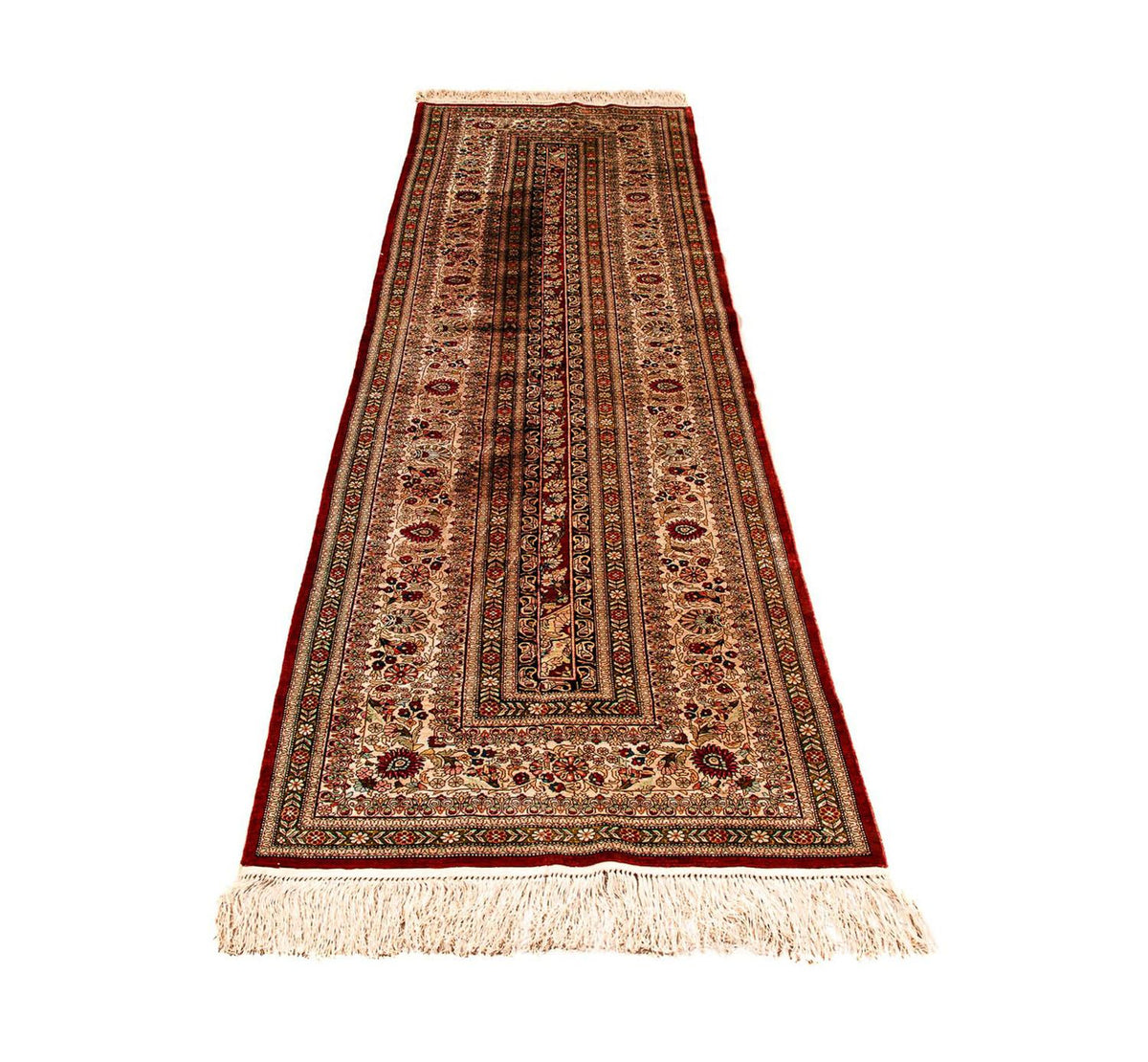 Runner Silk matta - China Silk - 272 x 71 cm - röd