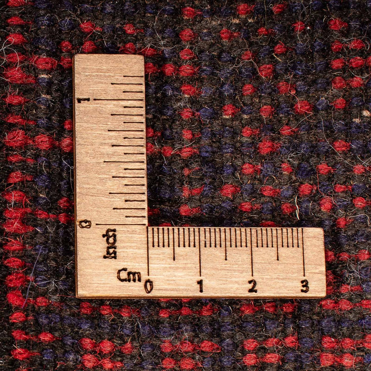 Baluch-matta - 129 x 84 cm - mörkröd