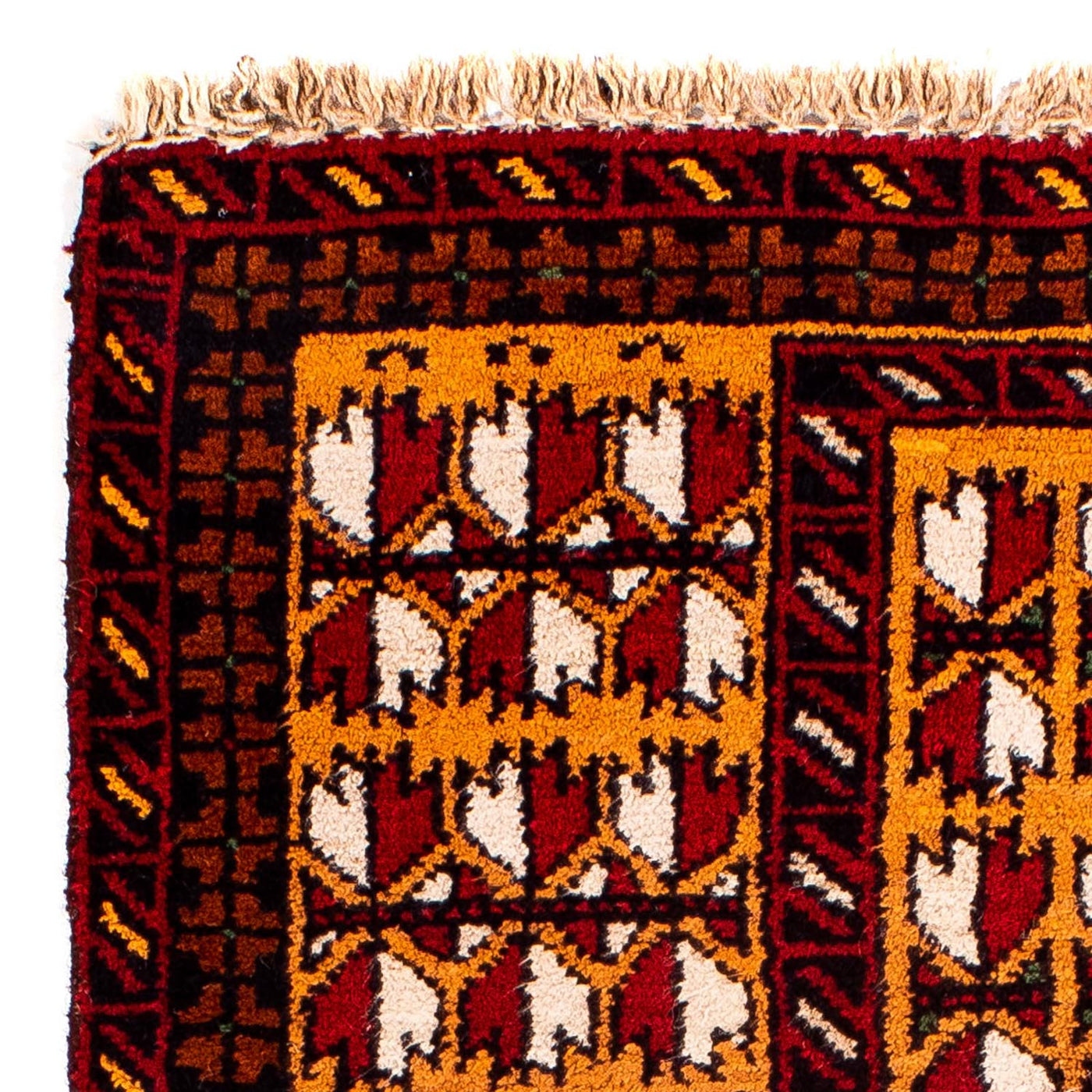 Baluch-matta - 129 x 75 cm - mörkröd