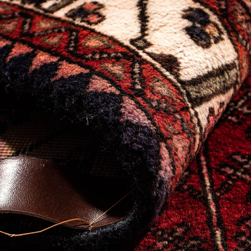 Persisk matta - Nomadic - 144 x 98 cm - mörkröd