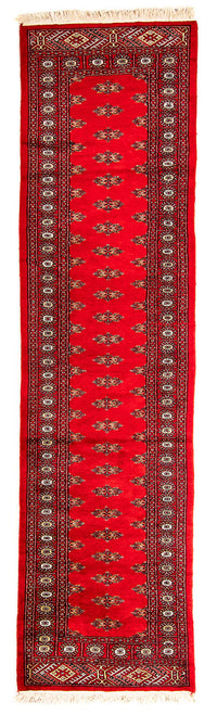 Runner Pakistanska mattan - 326 x 76 cm - röd