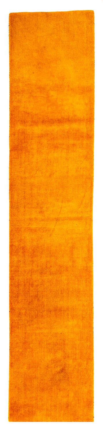Runner Gabbeh-matta - Loribaft Persian - 395 x 80 cm - orange