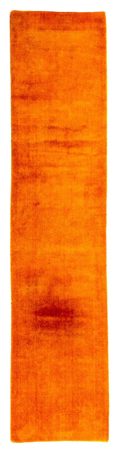 Runner Gabbeh-matta - Loribaft Persian - 395 x 80 cm - orange