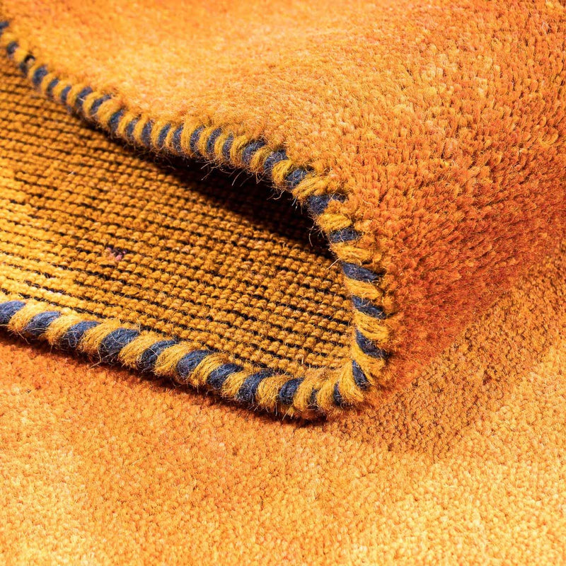 Runner Gabbeh-matta - Loribaft Persian - 395 x 80 cm - orange