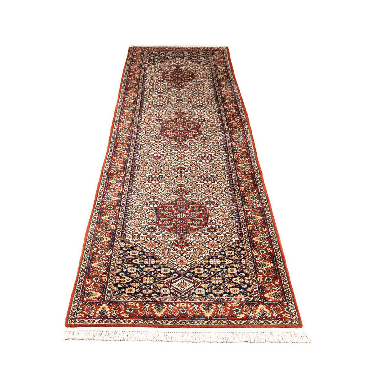 Runner Orientaliska mattor - Bijar - Indus - 340 x 77 cm - beige