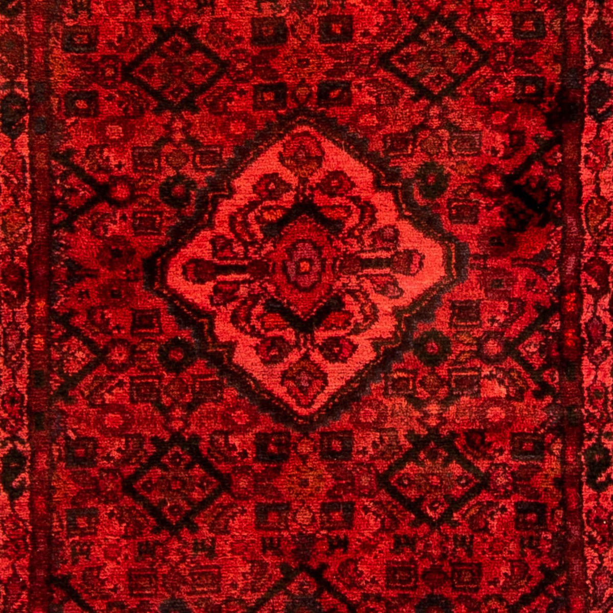 Runner Persisk matta - Nomadic - 277 x 77 cm - mörkröd