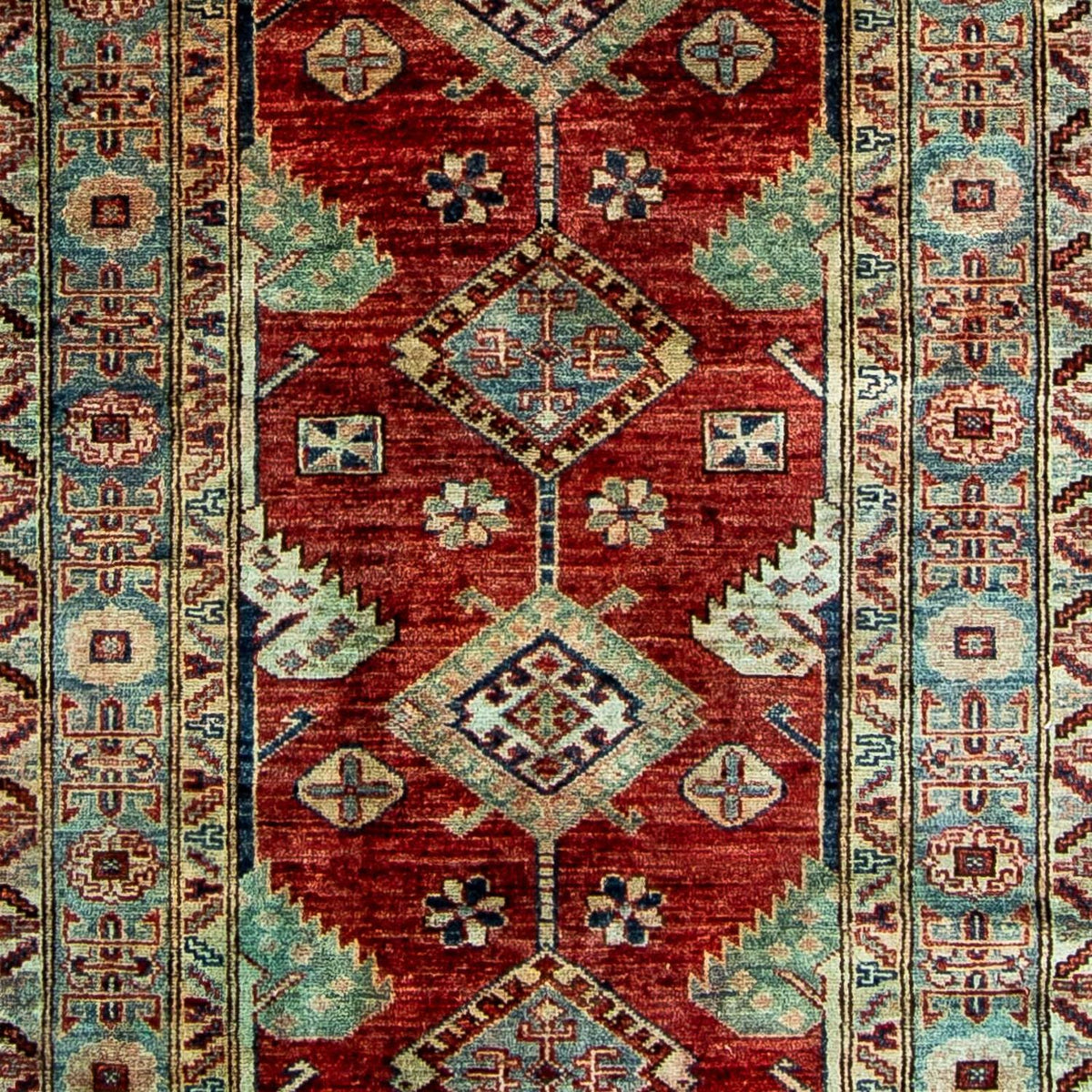Runner Ziegler Carpet - Kazak - 315 x 82 cm - mörkröd
