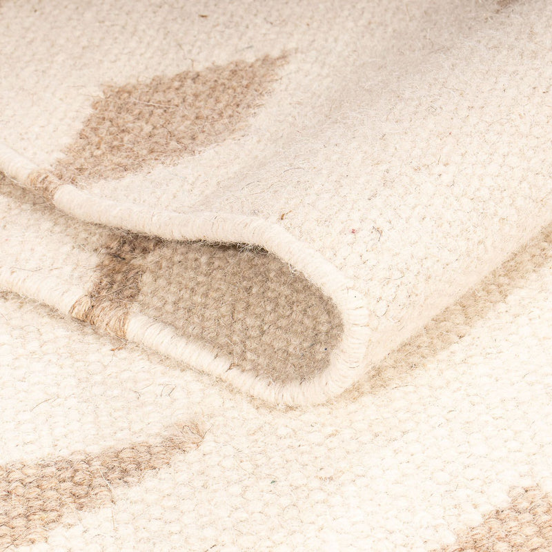 Kelim matta - trendig - 150 x 76 cm - beige