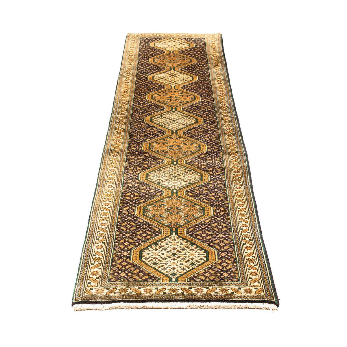 Runner Persisk matta - Nomadic - 297 x 70 cm - mörkblå