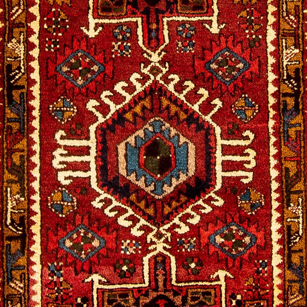 Runner Persisk matta - Nomadic - 306 x 74 cm - mörkröd