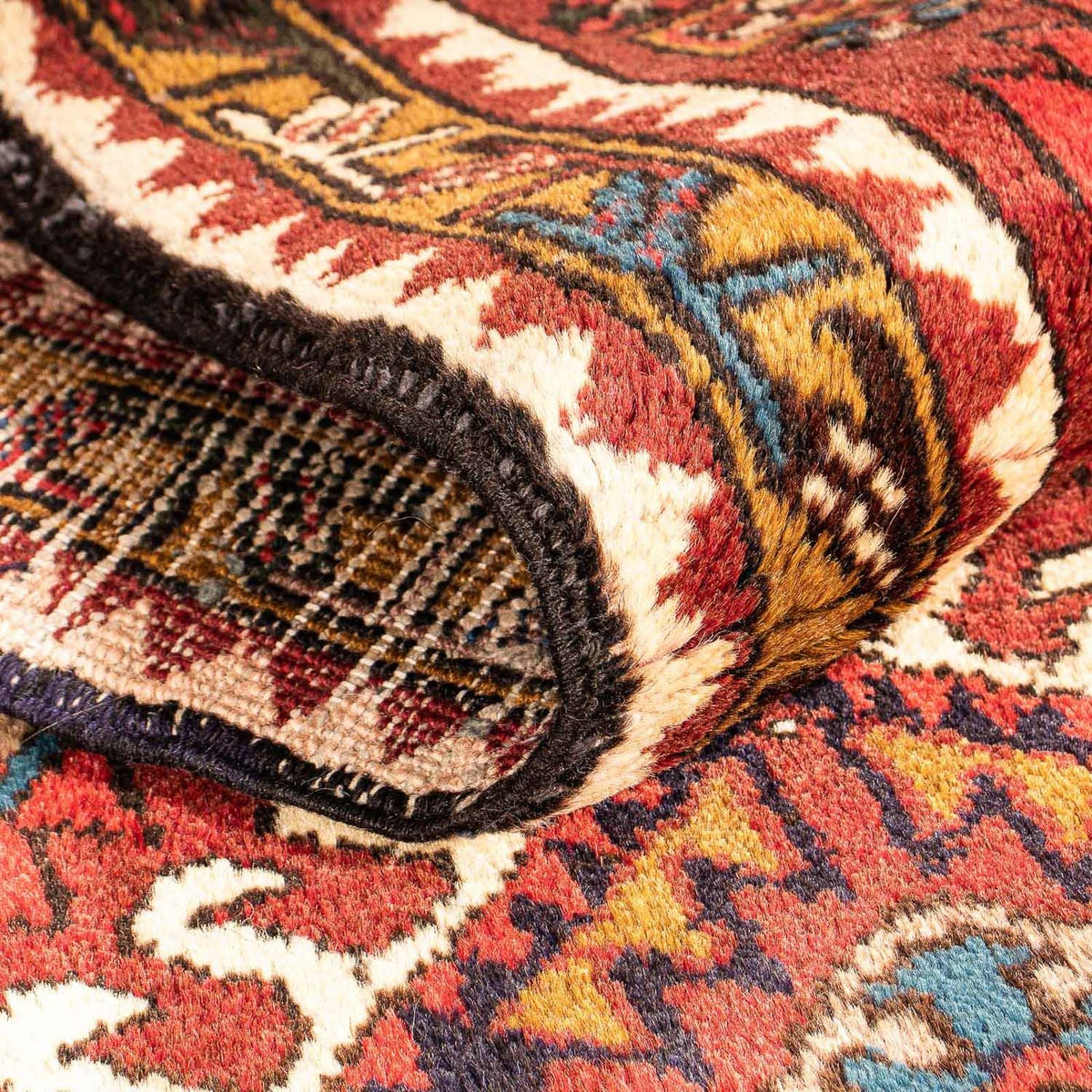 Runner Persisk matta - Nomadic - 306 x 74 cm - mörkröd