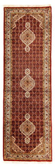 Runner Orientaliska mattor - Tabriz - 296 x 83 cm - mörkröd