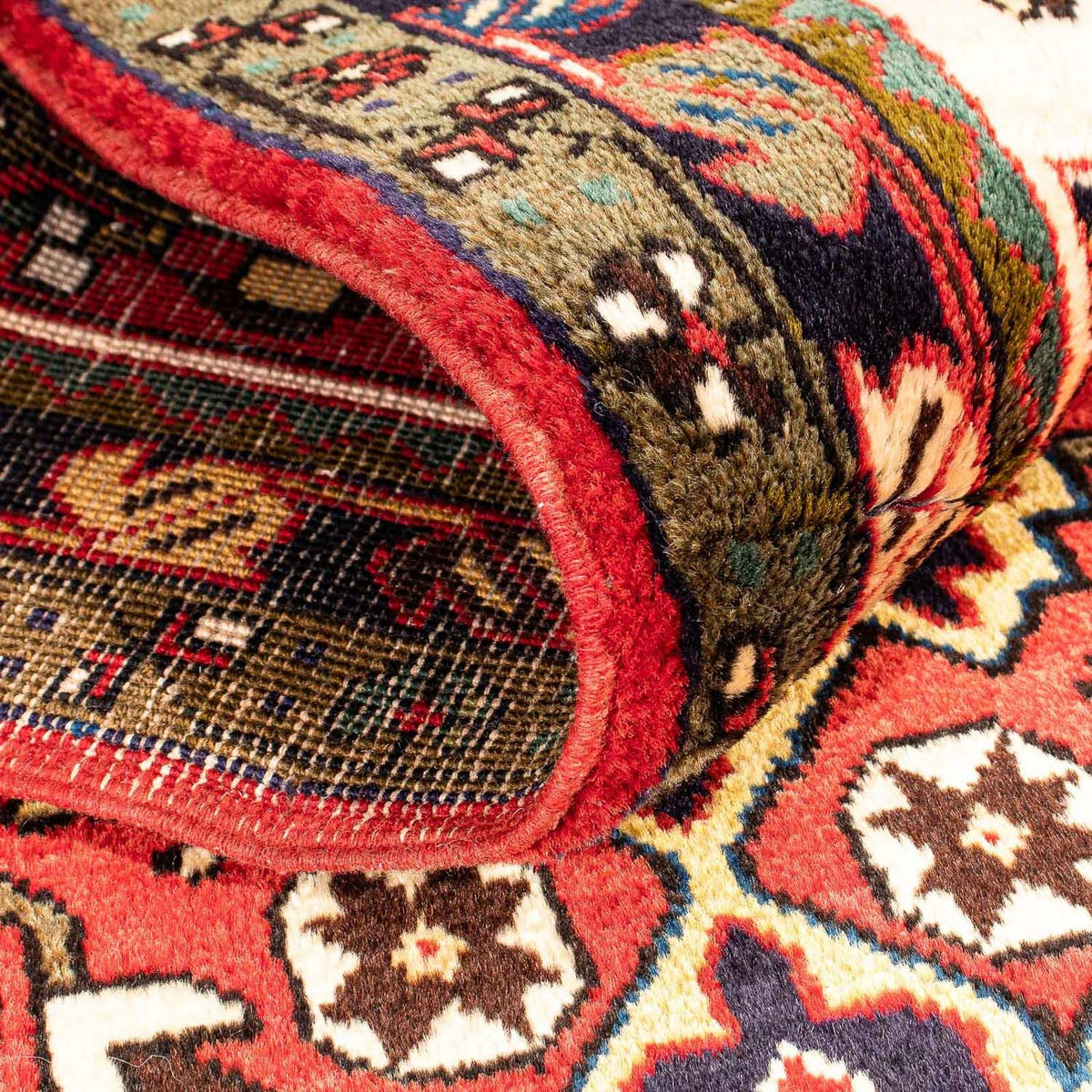 Runner Persisk matta - Nomadic - 213 x 86 cm - mörkröd