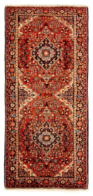 Runner Persisk matta - Bijar - Royal - 207 x 77 cm - ljusröd