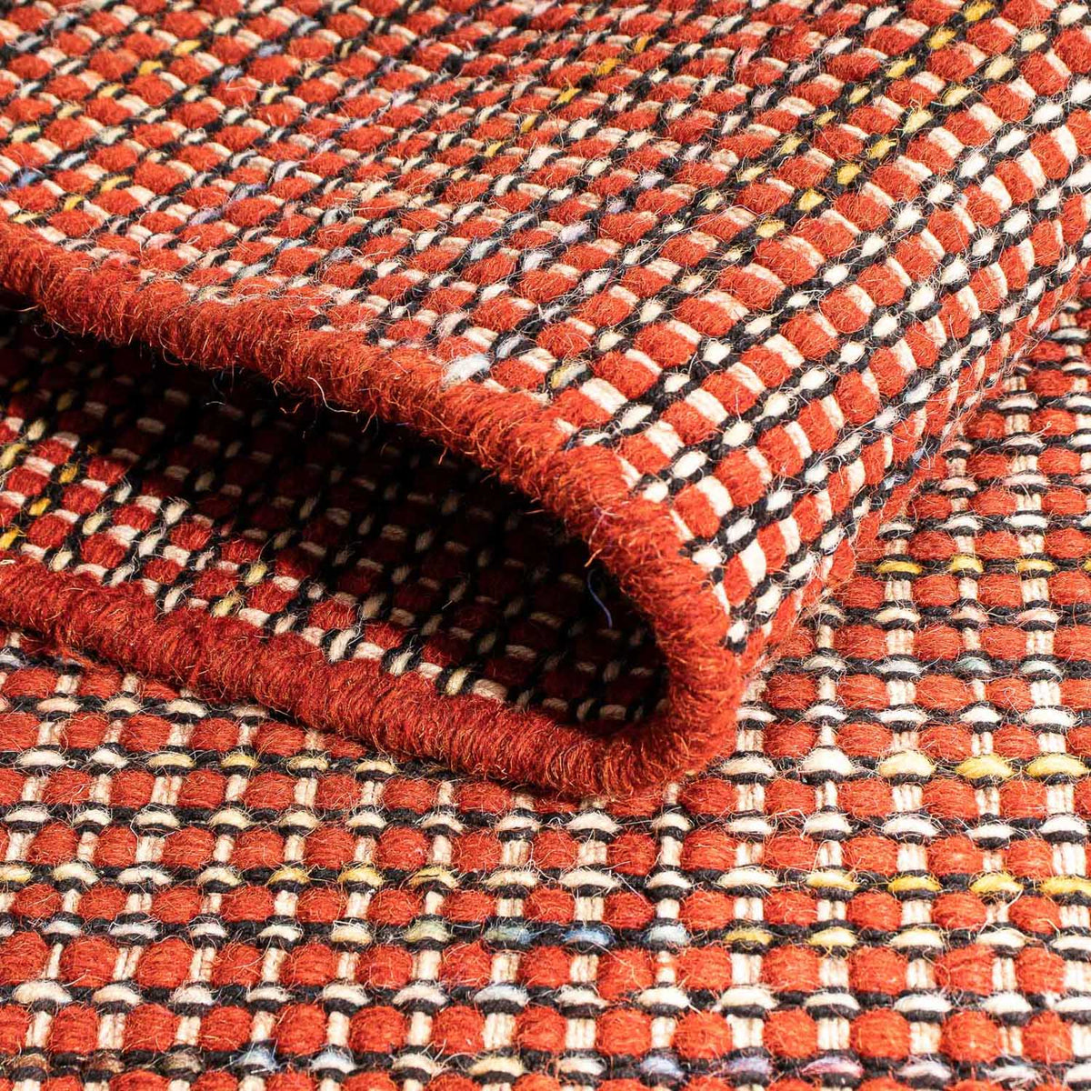 Kelim matta - trendig - 160 x 91 cm - röd