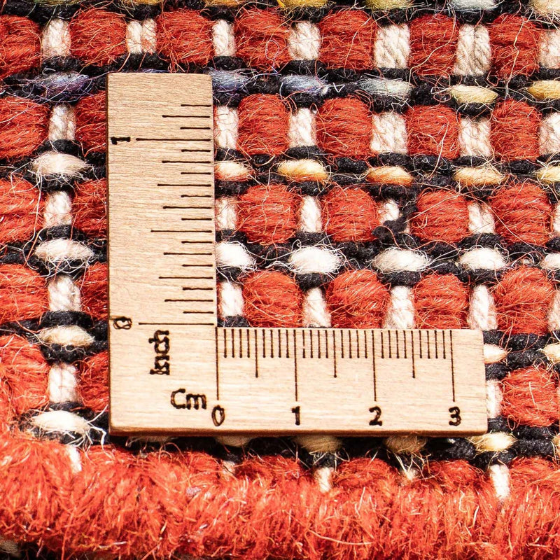 Kelim matta - trendig - 160 x 91 cm - röd