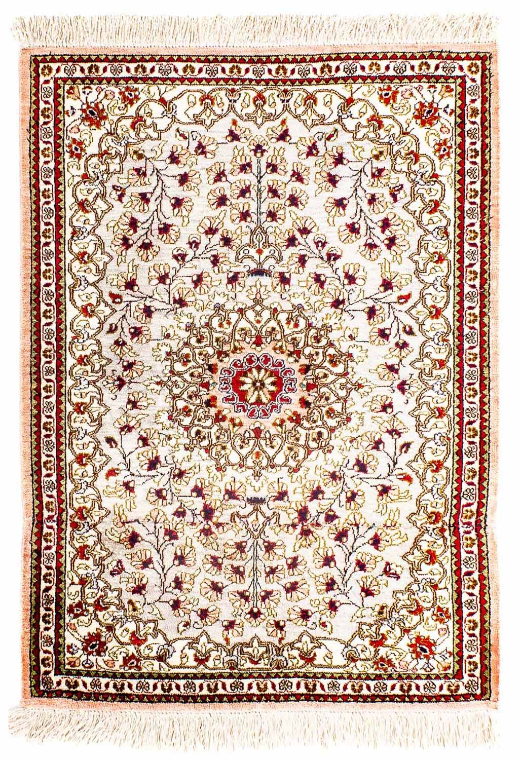Silk Carpet - Ghom Silk - Premium - 80 x 59 cm - beige