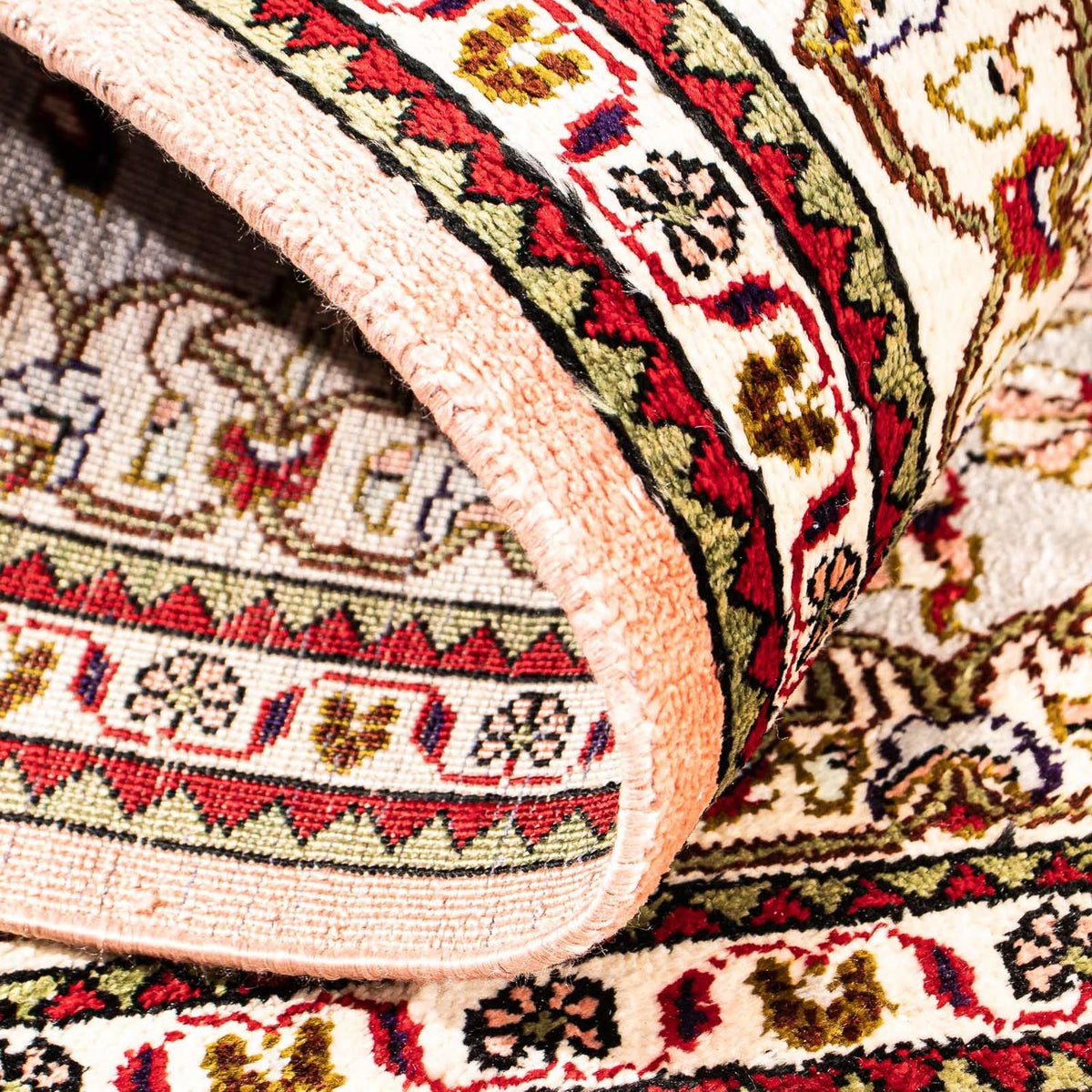 Silk Carpet - Ghom Silk - Premium - 80 x 59 cm - beige