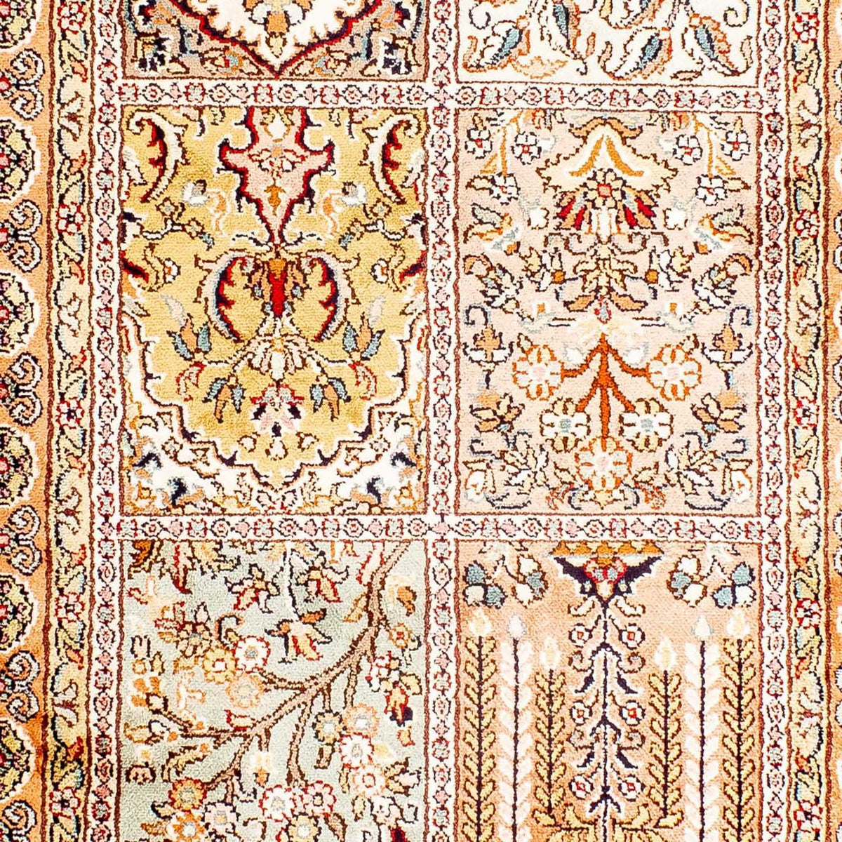 Sidenmatta - Kashmir Silk - 98 x 60 cm - beige