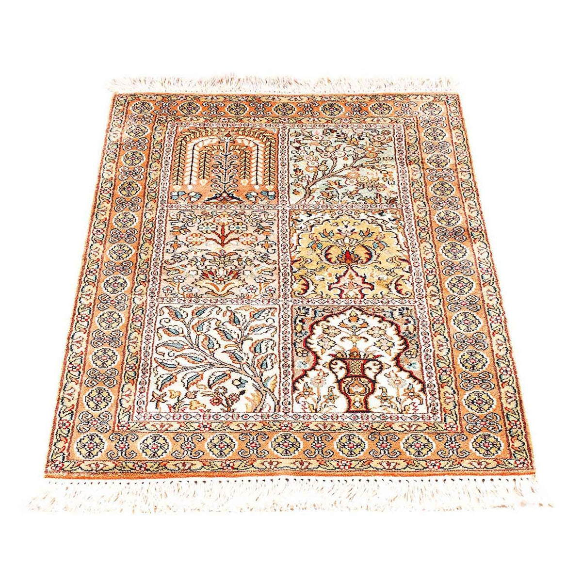 Sidenmatta - Kashmir Silk - 98 x 60 cm - beige