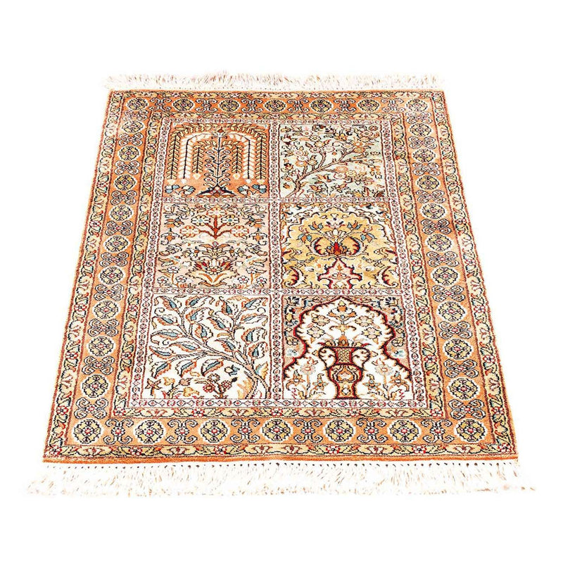 Sidenmatta - Kashmir Silk - 98 x 60 cm - beige