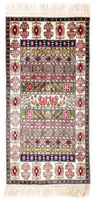 Runner Sidenmatta - Kayseri - 156 x 76 cm - flerfärgad