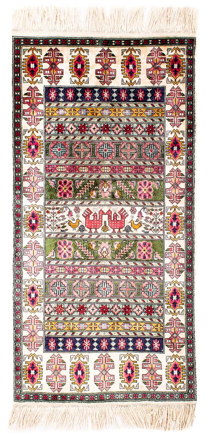 Runner Sidenmatta - Kayseri - 156 x 76 cm - flerfärgad