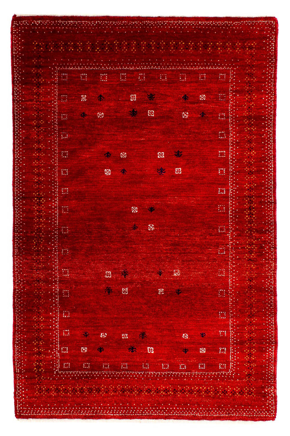 Gabbeh-matta - Loribaft Persian - 120 x 80 cm - mörkröd