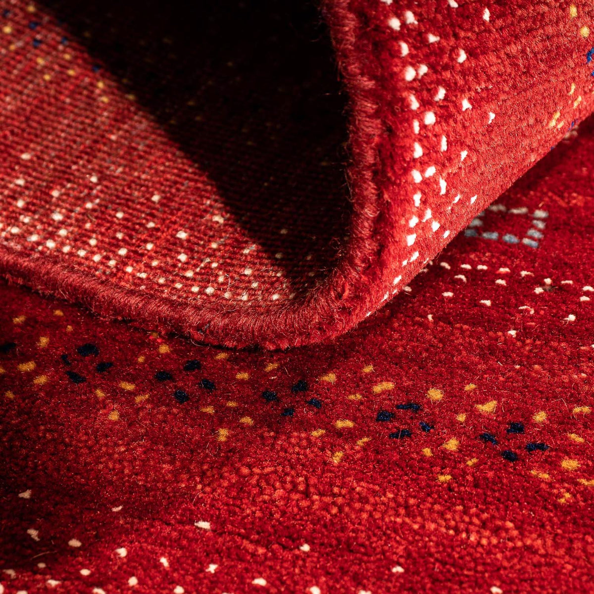 Gabbeh-matta - Loribaft Persian - 120 x 80 cm - mörkröd